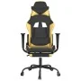 Gaming-Stuhl mit Fußstütze aus schwarzgoldenem Kunstleder von vidaXL, Gaming-Stühle - Ref: Foro24-3143655, Preis: 119,83 €, R...