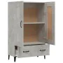 Aparador de madera contrachapada gris hormigón 70x31x115 cm de vidaXL, Aparadores - Ref: Foro24-812577, Precio: 90,99 €, Desc...
