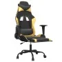 Gaming chair with footrest black gold synthetic leather by vidaXL, Gaming chairs - Ref: Foro24-3143655, Price: 119,83 €, Disc...