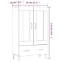 Aparador de madera contrachapada gris hormigón 70x31x115 cm de vidaXL, Aparadores - Ref: Foro24-812577, Precio: 90,99 €, Desc...