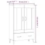 Concrete gray plywood sideboard 70x31x115 cm by vidaXL, Sideboards - Ref: Foro24-812577, Price: 92,32 €, Discount: %