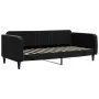 Sofa bed with black velvet mattress 100x200 cm by vidaXL, Beds and slatted bases - Ref: Foro24-3197050, Price: 365,84 €, Disc...