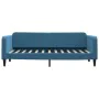 Sofa bed with blue velvet mattress 80x200 cm by vidaXL, Beds and slatted bases - Ref: Foro24-3197031, Price: 309,07 €, Discou...