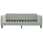 Sofa bed with light gray velvet mattress 100x200 cm by vidaXL, Beds and slatted bases - Ref: Foro24-3197046, Price: 370,62 €,...