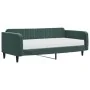 Sofa bed with dark green velvet mattress 100x200 cm by vidaXL, Beds and slatted bases - Ref: Foro24-3197048, Price: 360,42 €,...