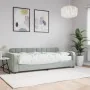 Sofá cama con colchón terciopelo gris claro 80x200 cm de vidaXL, Camas y somieres - Ref: Foro24-3196898, Precio: 353,71 €, De...