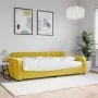 Sofa bed with yellow velvet mattress 100x200 cm by vidaXL, Beds and slatted bases - Ref: Foro24-3196917, Price: 366,56 €, Dis...