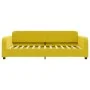 Sofa bed with yellow velvet mattress 100x200 cm by vidaXL, Beds and slatted bases - Ref: Foro24-3196917, Price: 366,56 €, Dis...