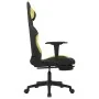 Gaming chair with footrest in light green and black fabric by vidaXL, Gaming chairs - Ref: Foro24-3143748, Price: 121,39 €, D...