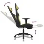 Gaming chair with footrest in light green and black fabric by vidaXL, Gaming chairs - Ref: Foro24-3143748, Price: 121,39 €, D...