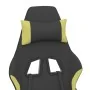 Gaming chair with footrest in light green and black fabric by vidaXL, Gaming chairs - Ref: Foro24-3143748, Price: 121,39 €, D...