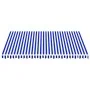 Ersatzstoff für blau-weiße Markise 4,5x3,5 m von vidaXL, Markisen - Ref: Foro24-311920, Preis: 68,34 €, Rabatt: %