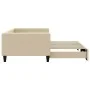 Trundle sofa bed cream fabric 100x200 cm by vidaXL, Beds and slatted bases - Ref: Foro24-3196587, Price: 257,15 €, Discount: %