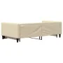 Ausziehbares Schlafsofa aus cremefarbenem Stoff, 100 x 200 cm von vidaXL, Betten und Lattenroste - Ref: Foro24-3196587, Preis...