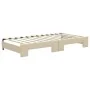 Trundle sofa bed cream fabric 100x200 cm by vidaXL, Beds and slatted bases - Ref: Foro24-3196587, Price: 257,15 €, Discount: %