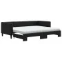 Trundle sofa bed with black fabric mattress 90x190 cm by vidaXL, Beds and slatted bases - Ref: Foro24-3196608, Price: 423,80 ...