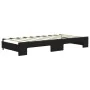 Trundle sofa bed with black fabric mattress 90x190 cm by vidaXL, Beds and slatted bases - Ref: Foro24-3196608, Price: 423,80 ...