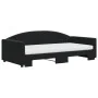 Trundle sofa bed with black velvet mattress 100x200 cm by vidaXL, Beds and slatted bases - Ref: Foro24-3197336, Price: 436,27...