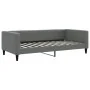 Trundle sofa bed with dark gray fabric mattress 100x200 cm by vidaXL, Beds and slatted bases - Ref: Foro24-3196602, Price: 42...