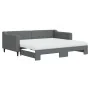 Trundle sofa bed with dark gray fabric mattress 90x190 cm by vidaXL, Beds and slatted bases - Ref: Foro24-3197455, Price: 405...