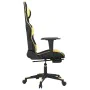 Gaming chair with footrest in black and gold synthetic leather by vidaXL, Gaming chairs - Ref: Foro24-3143766, Price: 122,62 ...