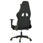 Gaming chair with footrest in black and gold synthetic leather by vidaXL, Gaming chairs - Ref: Foro24-3143766, Price: 122,62 ...