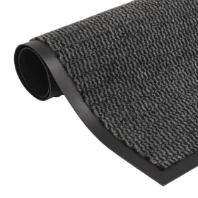 Rectangular knotted entrance mat 60x90 cm anthracite by vidaXL, Doormats - Ref: Foro24-132706, Price: 22,75 €, Discount: %