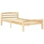 Solid pine wood bed frame 90x200 cm by vidaXL, Beds and slatted bases - Ref: Foro24-322061, Price: 106,52 €, Discount: %