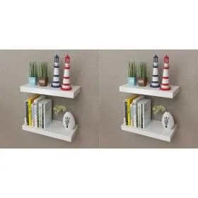 Wandregale 4 Einheiten weiß 40 cm von vidaXL, Regale und Regale - Ref: Foro24-275996, Preis: 58,67 €, Rabatt: %