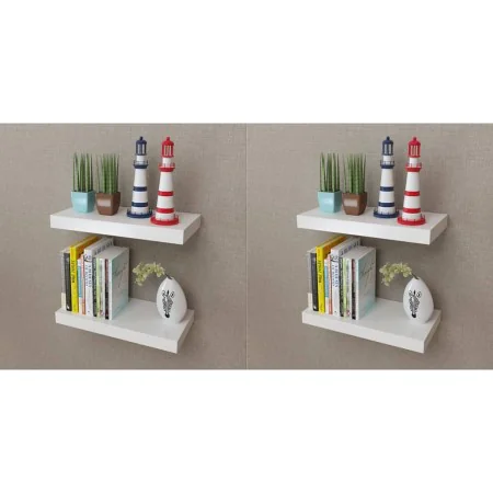 Wall shelves 4 units white 40 cm by vidaXL, Shelves and shelves - Ref: Foro24-275996, Price: 54,58 €, Discount: %