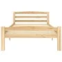 Solid pine wood bed frame 90x200 cm by vidaXL, Beds and slatted bases - Ref: Foro24-322061, Price: 106,52 €, Discount: %