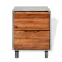 Concrete and solid acacia wood bedside table 40x30x50 cm by vidaXL, Nightstands - Ref: Foro24-244994, Price: 127,61 €, Discou...
