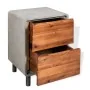 Concrete and solid acacia wood bedside table 40x30x50 cm by vidaXL, Nightstands - Ref: Foro24-244994, Price: 127,61 €, Discou...
