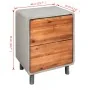 Concrete and solid acacia wood bedside table 40x30x50 cm by vidaXL, Nightstands - Ref: Foro24-244994, Price: 127,61 €, Discou...