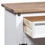Mesita de noche Corona Range pino mexicano blanco 53x39x66 cm de vidaXL, Mesitas de noche - Ref: Foro24-282618, Precio: 82,63...