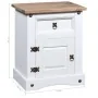 Mesita de noche Corona Range pino mexicano blanco 53x39x66 cm de vidaXL, Mesitas de noche - Ref: Foro24-282618, Precio: 82,63...