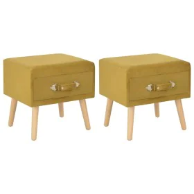Nightstands 2 units 40x35x40 cm mustard velvet by vidaXL, Nightstands - Ref: Foro24-276383, Price: 100,61 €, Discount: %