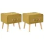 Nightstands 2 units 40x35x40 cm mustard velvet by vidaXL, Nightstands - Ref: Foro24-276383, Price: 100,41 €, Discount: %