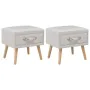 Nightstands 2 units 40x35x40 cm white synthetic leather by vidaXL, Nightstands - Ref: Foro24-276380, Price: 100,61 €, Discoun...