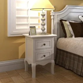 Nightstands 4 units with 2 white MDF drawers by vidaXL, Nightstands - Ref: Foro24-276039, Price: 382,94 €, Discount: %