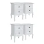 Nightstands 4 units with 2 white MDF drawers by vidaXL, Nightstands - Ref: Foro24-276039, Price: 382,94 €, Discount: %