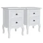 Nachttische 4 Einheiten mit 2 weißen MDF-Schubladen von vidaXL, Nachttische - Ref: Foro24-276039, Preis: 382,55 €, Rabatt: %