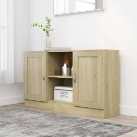 Plywood sideboard in Sonoma oak color, 120x30.5x70 cm by vidaXL, Sideboards - Ref: Foro24-802780, Price: 97,02 €, Discount: %