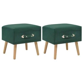 Nightstands 2 units 40x35x40 cm green velvet by vidaXL, Nightstands - Ref: Foro24-276382, Price: 131,71 €, Discount: %