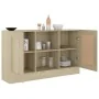 Plywood sideboard in Sonoma oak color, 120x30.5x70 cm by vidaXL, Sideboards - Ref: Foro24-802780, Price: 97,02 €, Discount: %