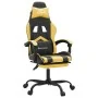 Gaming chair with footrest in black and gold synthetic leather by vidaXL, Gaming chairs - Ref: Foro24-3143904, Price: 110,93 ...