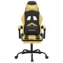 Gaming-Stuhl mit Fußstütze aus schwarzem, goldenem Kunstleder von vidaXL, Gaming-Stühle - Ref: Foro24-3143904, Preis: 112,68 ...