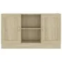 Plywood sideboard in Sonoma oak color, 120x30.5x70 cm by vidaXL, Sideboards - Ref: Foro24-802780, Price: 97,02 €, Discount: %