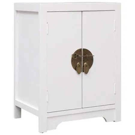 Nachttisch aus weißem Paulownia-Holz, 38 x 28 x 52 cm von vidaXL, Nachttische - Ref: Foro24-284073, Preis: 106,32 €, Rabatt: %