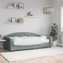 Sofa bed with light gray fabric mattress 90x190 cm by vidaXL, Beds and slatted bases - Ref: Foro24-3197522, Price: 303,19 €, ...
